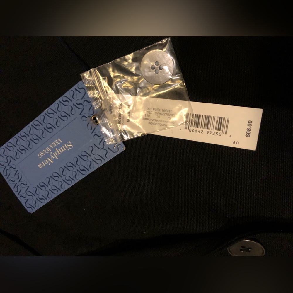 Women’s Simply Vera Vera Wang Vest, Size Medium NWT Size Medium - Picture 12 of 16